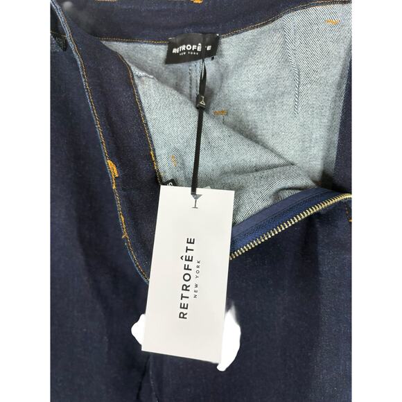 Retrofete Jeans Leg Low Rise Stretch Denim Micro Flare Blue Sz 25 - SAMPLE SALE! - Picture 7 of 8